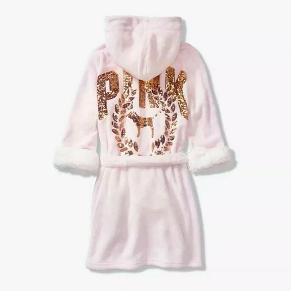 VS PINK GOLD SEQUIN ROBE - Picture 1 of 5